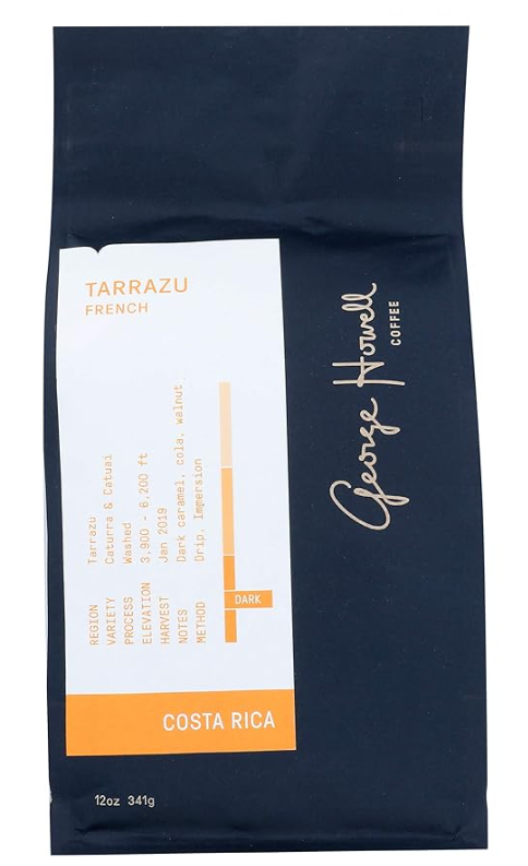 George Howell Coffee Dota French Roast Whole Bean Coffee, 12 Oz